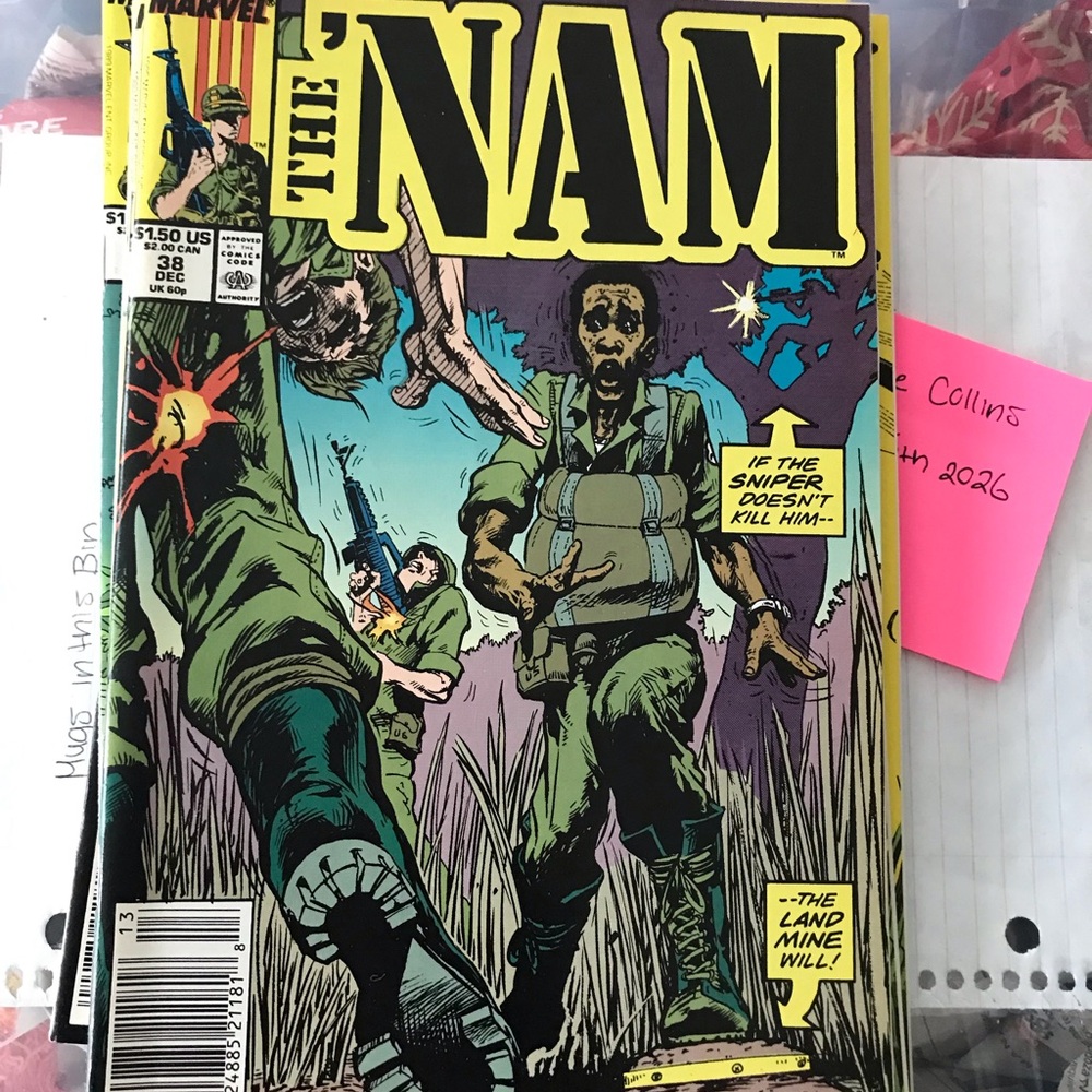 The 'NAM #38 Marvel Comic Book - Yellow, Green, Black Cover